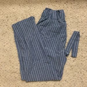 Striped paperbag pants